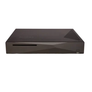 Serveur musical Innuos ZEN Mk3 noir disposant sur sa façade avant d'une trappe destinée à insérer les CD à ripper