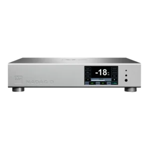 Master Fidelity NADAC D vu de face avec son écran tactile situé sur la droite à proximité du capteur IR et des deux connecteurs Jack