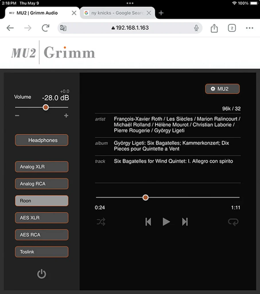 Stereophile Grimm Audio MU2 7